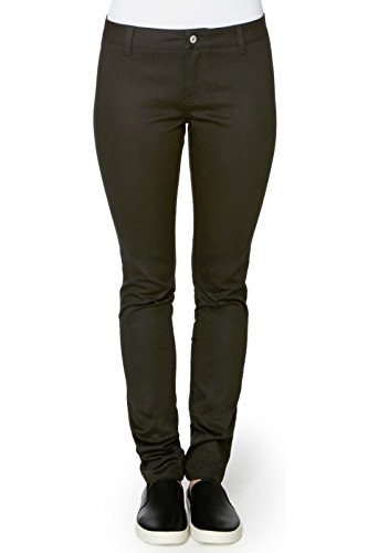 Pantalon skinny pour fille Dickies avec poche passepoilée noire