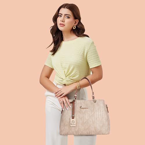 Image of Lady Quinton Women's Striped Line Handbag for Women| Ladies purse | Stylish Shoulder Bag | Gift for Women