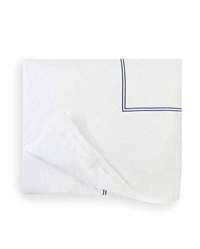 Sferra Grande Hotel White/Navy King Duver Cover