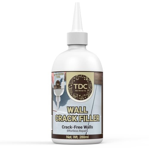 Image of The Decor Co. Wall Crack Filler Tube | Mending /Gap /Hole Filler | Plastering Cream | Repairing Ointment | Plaster Repair Paste (Pack of 1, 250g)