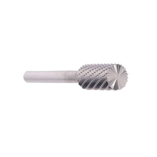 Image of Drill America SB-3 Carbide Burr /Rotary File Cylindrical End-Cut Double Cut for Die Grinder 3 /8 inch Dia. x 3 /4 inch Cut Length with 1 /4 inch Shank and 2-1 /2 inch Overall Length, DUL Series