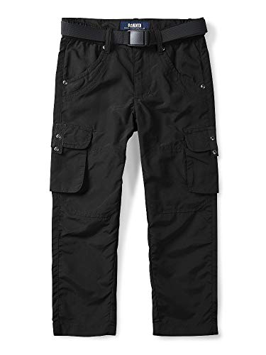 OCHENTA Men's & Boy's Pull on Casual Cargo Hiking Pants, Quick Dry Outdoor Camping Fishing