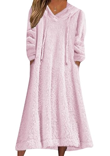 ZICUE Damen Fleece Warm House Loungewear Mit...