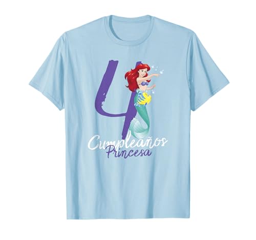 T-shirt Ariel anniversaire 4 ans princesse Disney fille haut vêtements enfants