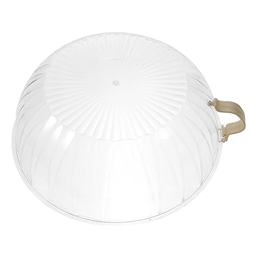 OUNONA Clear Microwave Splatter Cover Heat Resistant Food Protector for Kitchen Use Dishwasher Safe Retains Freshness Suitable for Microwave Dining Table