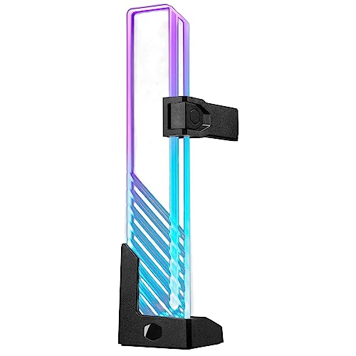 Cooler Master MasterAccessory ARGB GPU Support Bracket, Edge-Lit ARGB Tempered Glass, Universal GPU...