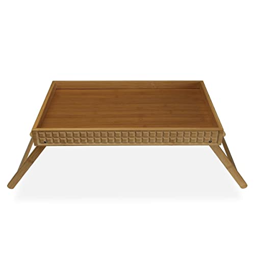 Plateau Versa bambou stable pour manger au lit sans renverser - 2