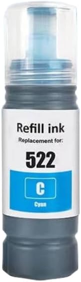 Dye Refill Ink 522 T522 Compatible with ET2400 ET2700 ET2800 ET3700 ET2720 ET2750 ET2803 ET3750 ET4700 ET4750 Ink Kit(522-1 Set)