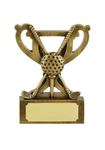 SilverTrophy: Premio de trofeo de mini copa de golf, ideal para torneos, competiciones, días de golf, ganadores, conducción más larga, más cercano al pin, eventos de golf, premio de vacaciones de