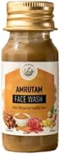 AMRUTAM Face Wash | Authentic Ayurvedic Face Cleanser with Cinnamon, Haldi & Kesar | Targets Acne, Scars, Dark Spots & Hyperpigmentation for Radiant, Youthful Skin | Natural Skin Care & Deep Nourishment Formula, 30 ml