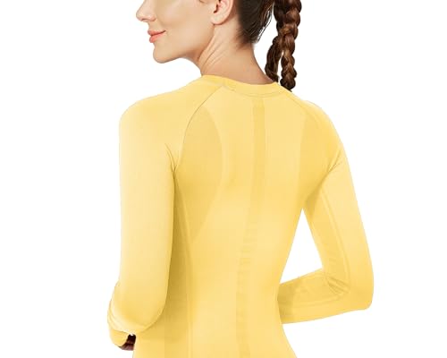 Image of MathCat Workout Shirts for Women Long Sleeve, Workout Tops for Women, Quick Dry Gym Athletic Tops,Seamless Yoga Shirts XS-XL