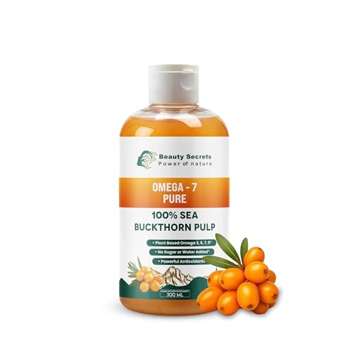 Image of Beauty Secrets Himalayan Sea Buckthorn Pulp - 100% Raw & Unfiltered Seabuckthorn Berry Puree | Rich in Omega 7 | Natural Vitamin C & Antioxidants for Skin, Immunity & Gut Health (300 ML)