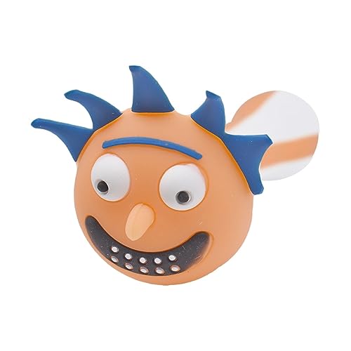 Image of Kookee Silicone Smoking Pipe, Unbreakable Tobacco Pipes with Glass Bowl, Head Design, White and Orange
