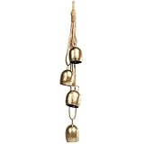 Deco Cow Bells on Rope Christmas Wall Hanging Bells Jingle Christmas Tree Bell Tibetan Inspired Meditation Vintage Bells(Pro)