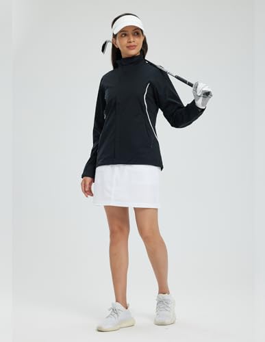fit space Women's HydroLite Golf Jacket Waterproof 20K Rain Jacket Lightweight Stretch for Outdoor Activities2