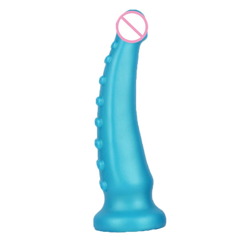 Gode réaliste à ventouse en silicone doux pour stimulation vaginale et anale