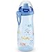 NUK First Choice+ Sports Cup Junior-Becher | ab 36 Monaten | auslaufsichere Push-Pull-Tülle | Clip und Schutzkappe | BPA-frei | 450 ml | blau mit Happy-Schriftzug
