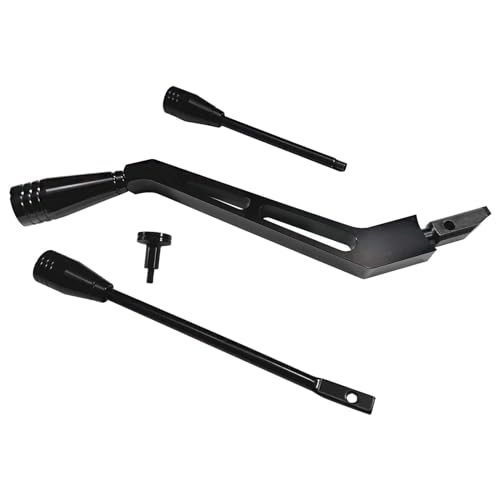 BST BSSP Billet Aluminum Column Shifter Turn Signal Tilt Lever Flasher Knob Kit - Compatible with 1967-1994 Chevy GMC Pontiac Olds Buick, Black Shifter Lever Hazard Tilt Kit for GM Columns