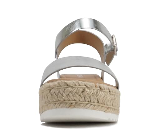 Image of Soda CLIP ~ Women Open Toe Ankle Strap Platform Espadrille Sandal