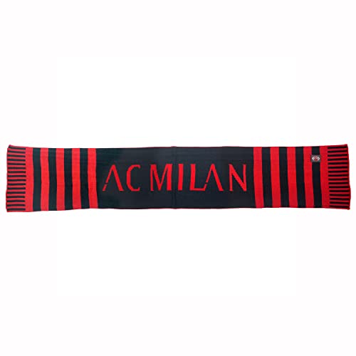 0901N|#Ac Milan Sciarpa Jacquard Sciarpa Logata