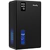 NineSky Dehumidifier for Home, 95 OZ Water Tank, (1000 sq.ft) Dehumidifiers for Bathroom Bedroom Basement with Auto Shut Off,7 Colors LED Light (Black)