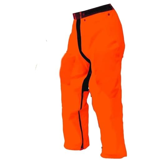 Forester Chainsaw Safety Chaps - Full Wrap Zipper - Orange (Regular (37") Fits Most 5'4" to 6' Tall)