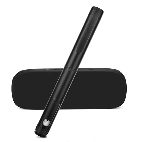 80 Unit Reusable Peptide Pen Injector with Protect Case Clear Scale Design (Black)