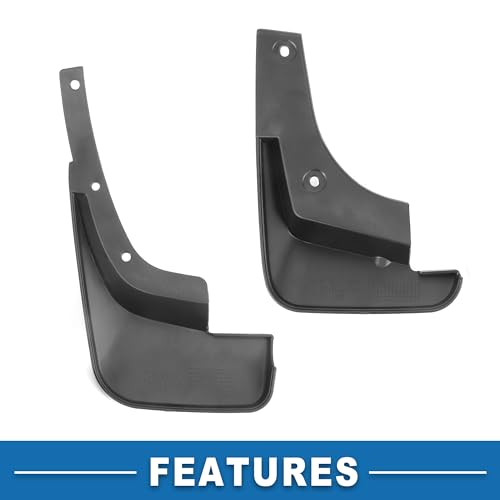 Image of Mud Flap Splash Guard with Mount Accessories Front & Rear Side Mud Guard for Toyota Camry Sedan 1997-2001 (Set of 4), 31x27x14cm, Black