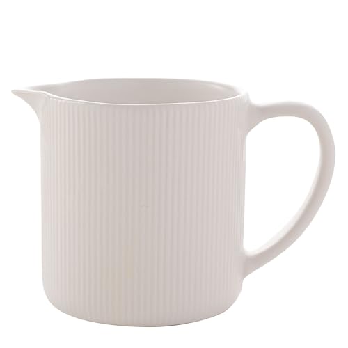 Widdop and Co Hestia - Vajilla de cerámica acanalada blanca – Jarra de leche de 13 cm x 9 cm x 9 cm – Vajilla elegante contemporánea – Bonita idea de regalo para inauguración de la casa Widdop and Co Hestia - Vajilla de cerámica acanalada blanca – Jarra de leche de 13 cm x 9 cm x 9 cm – Vajilla elegante contemporánea – Bonita idea de regalo para inauguración de la casa