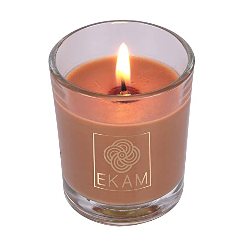 Image of EKAM Driftwood Scented Votive Candle - 40 Grams Each - 10 Hours Burn Time - Ideal for Diwali, Home Decor & Gifting