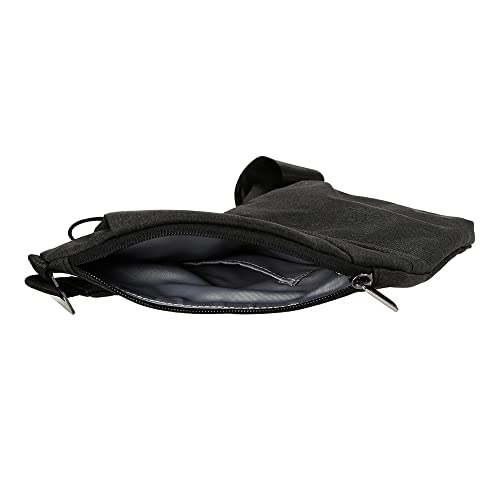 Mochila Lixada Sling para o peito, bolsa de ombro a tiracolo antirroubo para homens e mulheres (pret