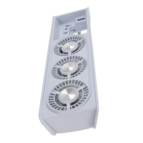 RASTKY Ventilador Enfriador Externo para Consola de Juegos, Potente Ventilador de Refrigeración USB3.0 de 9 Aspas para Consola Delgada (WHITE)