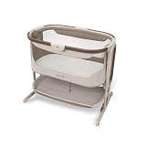 Maxi Cosi Iora Select Culla Co-sleeping, 0–6 Mesi (9 kg), Culla Fianco Letto a Dondolo Pieghevole, Materasso CloudCore 3 cm, 5 Altezze Regolabili, 4 Ruote, Funzione Easy Slide, Elegance Truffle