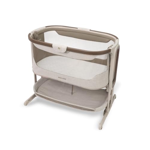 Maxi Cosi Iora Select Baby Stubenbett, 0–6 Monate (9 kg), Faltbares Beistellbett Schaukelnd/Schaukelbett, CloudCore-Matratze 3 cm… – Ansicht 1