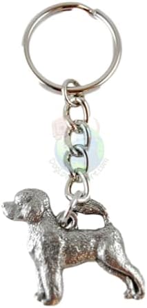 SDISC Portuguese Water Dog George Harris Pewter Keychain image 2