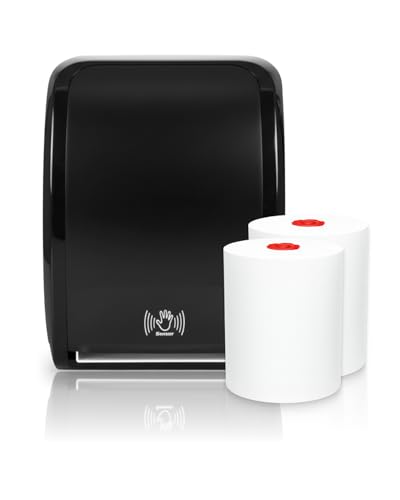 Blanc HYGIENIC Set: Handtuchrollenspender Sensor, berührungslos, Blanc Cosmos 2 Handtuchrollen...