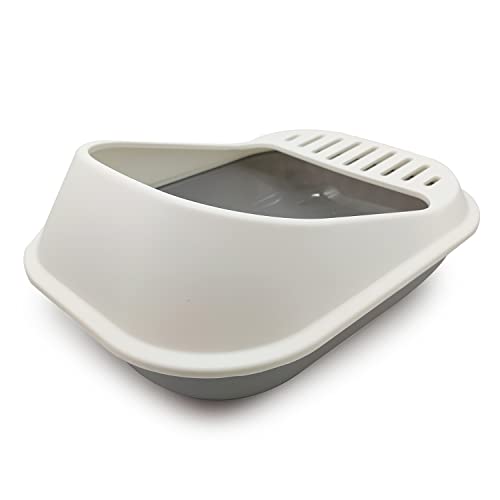 BPS Bandeja Gatos Gatitos con Pala Aseo Arenero Abierto para Mascotas Gatos Bandeja Sanitaria Plástica (Medium, Gris) BPS-5578GR 2 ❤Bandeja sanitaria abierta para gatito, gatos grandes y gatos enfermos. Fabricada con plástico de primera calidad. Fabricada con plástico muy resistente y no tóxico.
❤Bandeja sanitaria abierta, fabricada en plástico, de fácil acceso para gatitos, gatos grandes o enfermos, con un borde desmontable que facilita su limpieza y con el diseño hueco y la arena del gato puede caer al lavabo.
❤Muy fácil de lavar. Se limpia con agua y jabón, de manera que si realizas un mantenimiento adecuado será un accesorio que te durará mucho. Es conveniente limpiar y desinfectar con regularidad el arenero para evitar los malos olores e infecciones.