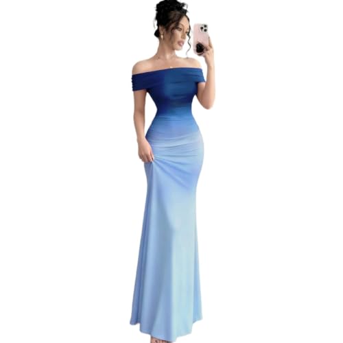 Robe longue sans manches avec taille froncée sculptante