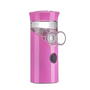 Portable Nebulizer Mini Handheld Inhaler Nebulizer for Kids Adult Atomizer Nebulizador Equipment Asthma Humidifier Masks (Color : Pink Charging)