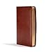 CSB Large Print Ultrathin Reference Bible, British Tan LeatherTouch, Black Letter Edition