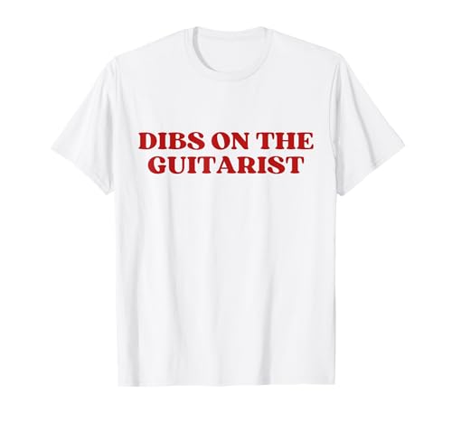 Photo de Dibs on The Guitarist Y2k Aesthetic Trendy T-Shirt