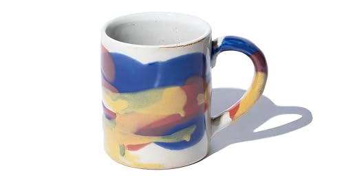 ANGLE ハンドメイドセラミックコーヒーカップ・マグ PAINTER MUG WHITE 260ml 日本製 ? 美濃焼陶器、匠の技が光るシンプルで軽量デザイン、ドリップコーヒー・カフェラテに最適、電子レンジ・食洗機対応、ギフトに人気