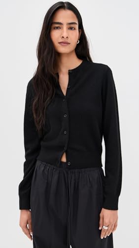 White & Warren Women's Cashmere Crew Neck Cardigan2