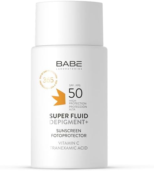 LABORATORIOS BABE Protetor solar facial Super Fluid Depigment+ SPF 50, 50 mL