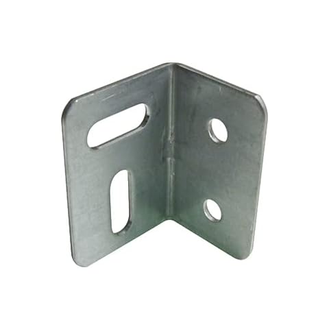 AF4F Galvanised Stretcher Plate Square Metal Angle Bracket/Brace 26.5 x 26.5 x 38 mm (50) Cover