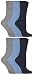 IOMI - 6 Pack Women Thin Non Binding Extra Wide Loose Top Cotton Diabetic Socks (5-9 US, Blue LA7)