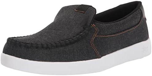 DC Men's Villain 2 Slip On Shoe Skate, Black Denim, 9