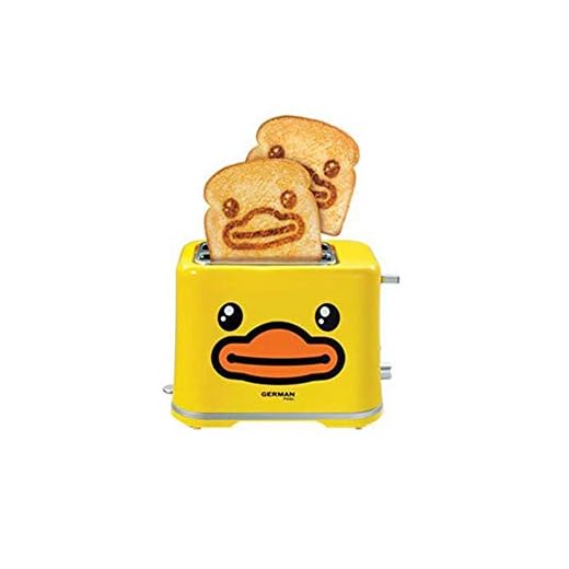 Tostadora de 2 rebanadas, ajuste de 7 velocidades, descongelación, descongelación, impresa con gráficos de dibujos animados, para bagels, panes especiales y otros productos horneados, portátil para l