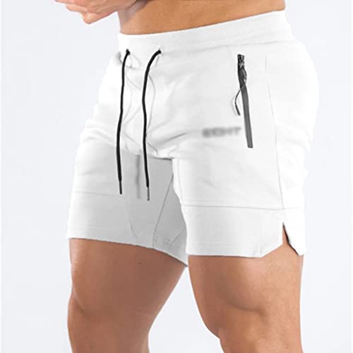 Short de sport homme avec poche zippée pour fitness et musculation
