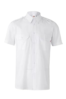 Velilla 532; Camisa manga corta con galoneras; color Blanco; Talla L | Ya disponible en tu tienda friki favorita! En mundofriki.es!